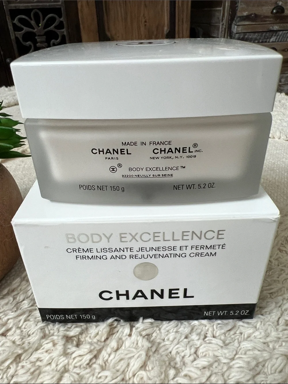 CHANEL Body Excellence Firming & Rejuvenating Cream - White and Black Box 5.2 oz